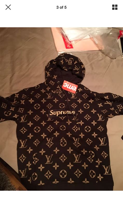 fake supreme louis vuitton hoodie ebay